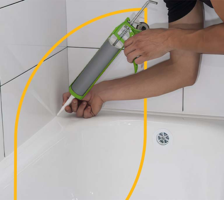 Grouting shower tiles